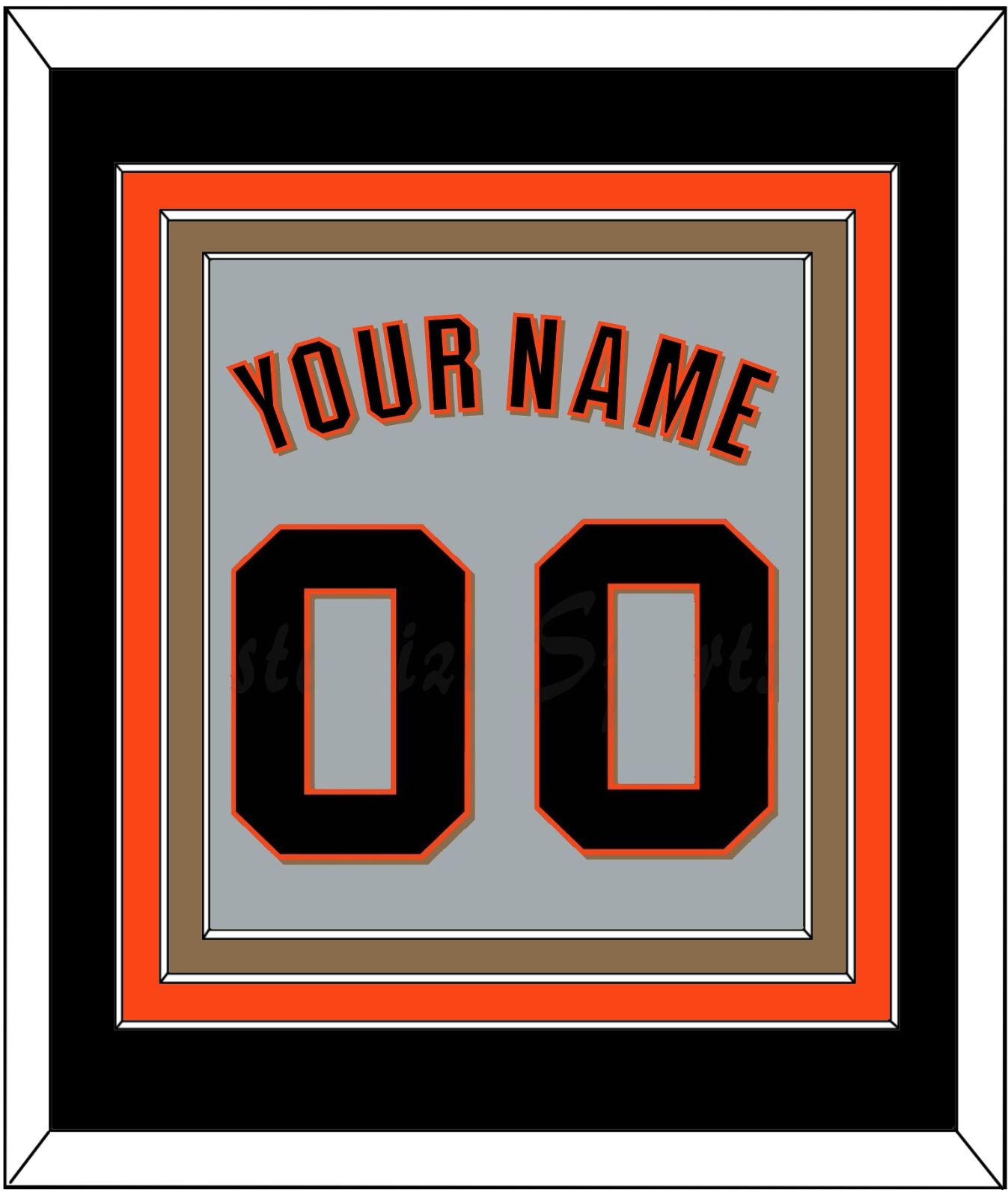 San Francisco Name & Number - Road Gray (2022-2023) - Premier Tier 3