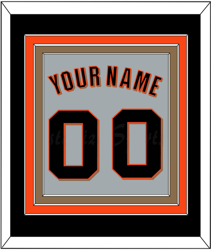 San Francisco Name & Number - Road Gray (2022-2023) - Premier Tier 3
