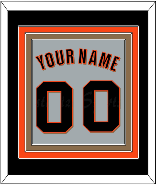 San Francisco Name & Number - Road Gray (2010-2021) - Premier Tier 3