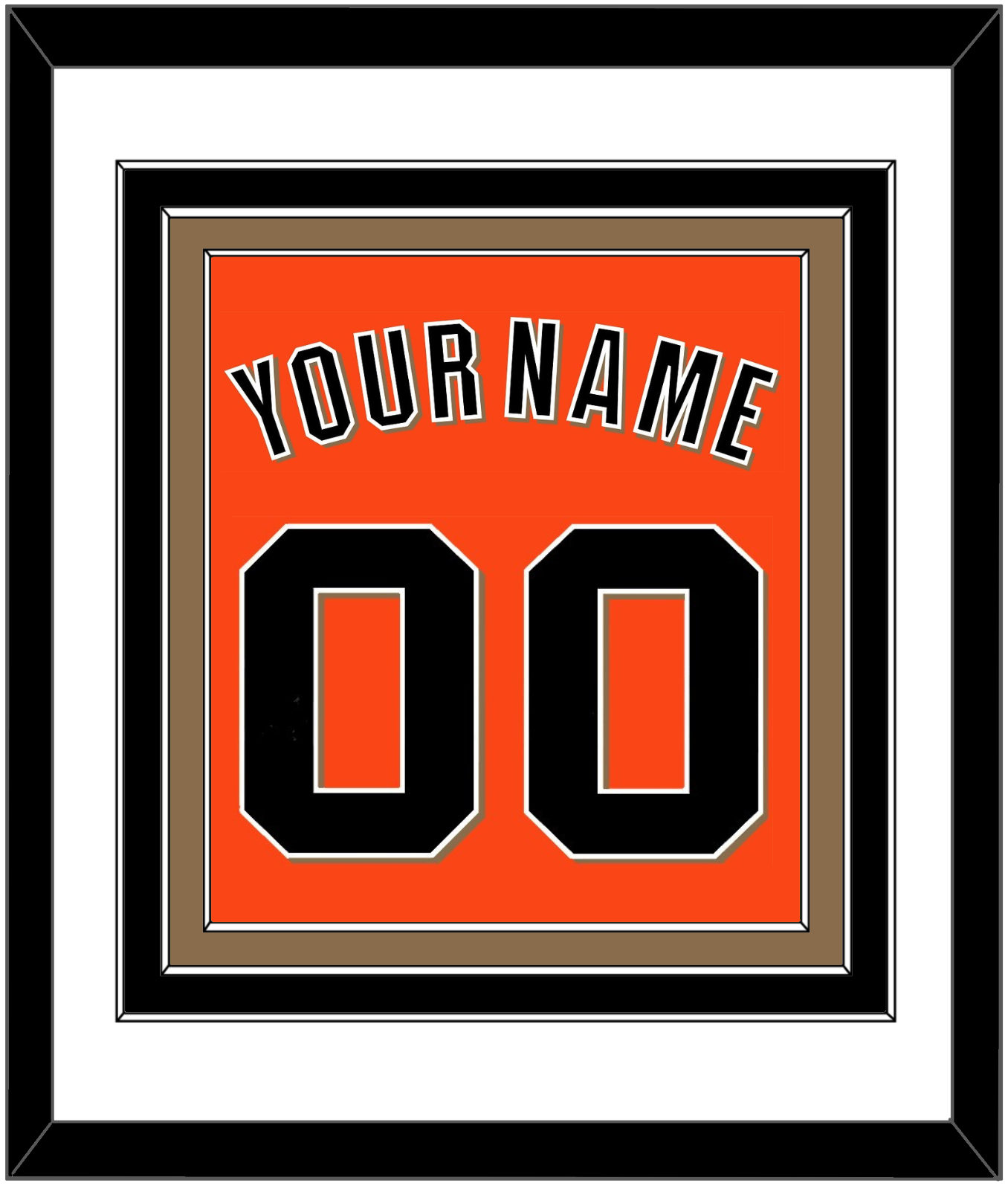 San Francisco Name & Number - Alternate Orange - Premier Tier 1