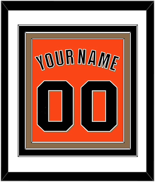 San Francisco Name & Number - Alternate Orange - Premier Tier 1
