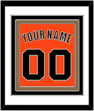 San Francisco Name & Number - Alternate Orange - Triple Mat 1