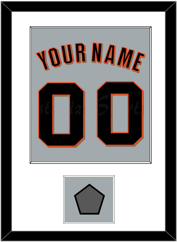 San Francisco Name, Number & World Series Jersey Patch - Road Gray (2010-2021) - Single Mat 1