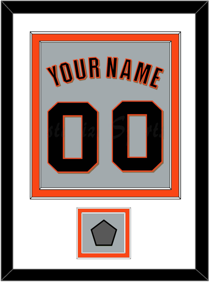 San Francisco Name, Number & World Series Jersey Patch - Road Gray (2010-2021) - Signature Tier 1