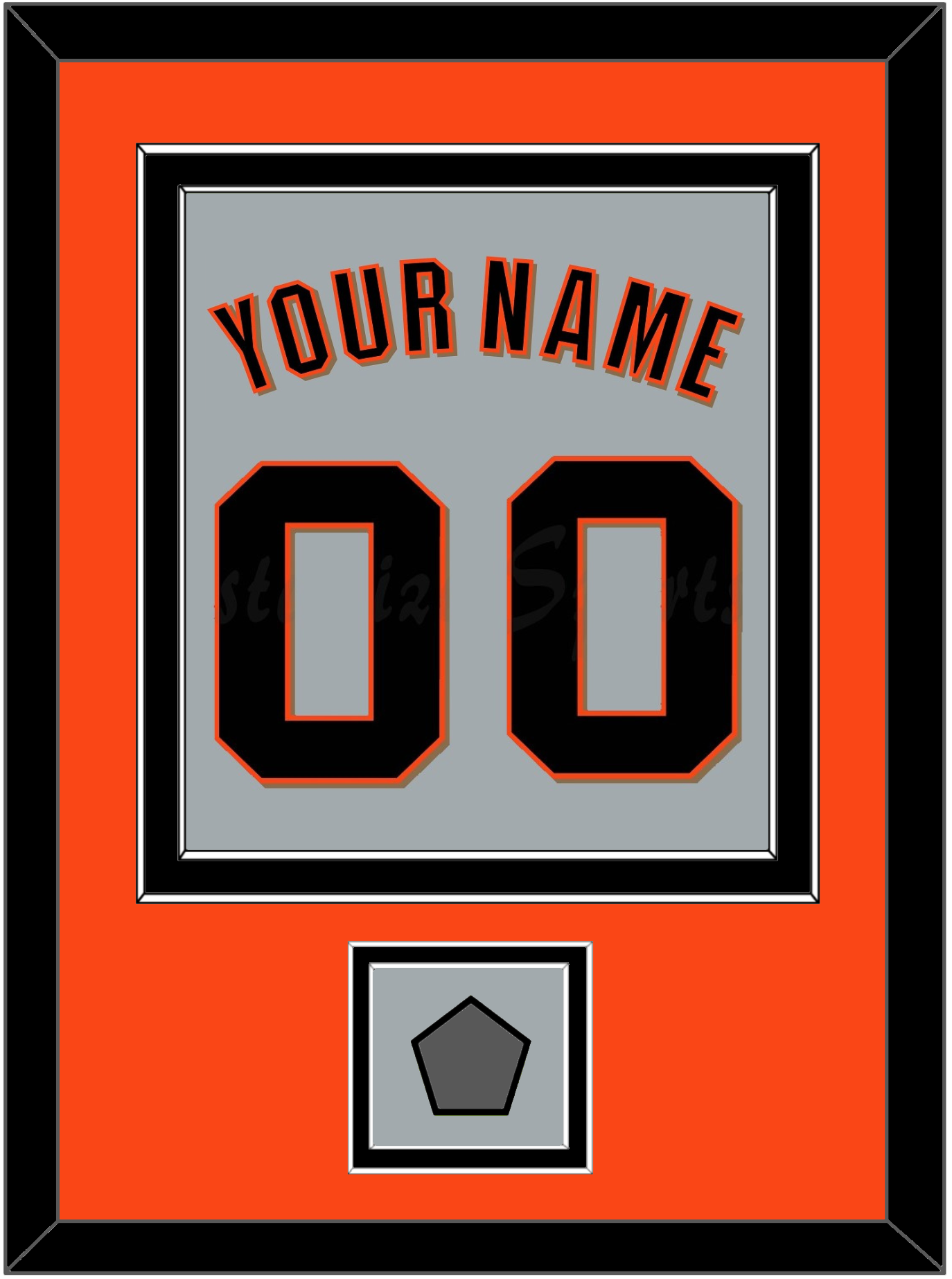 San Francisco Name, Number & World Series Jersey Patch - Road Gray (2010-2021) - Signature Tier 2