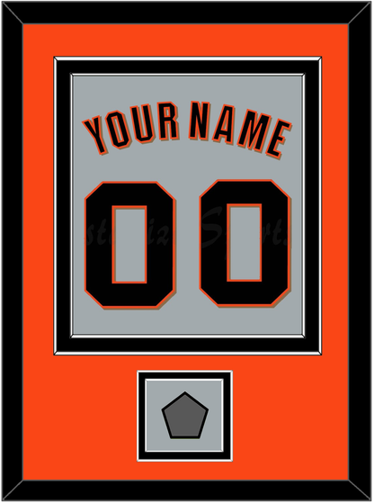 San Francisco Name, Number & World Series Jersey Patch - Road Gray (2010-2021) - Signature Tier 2