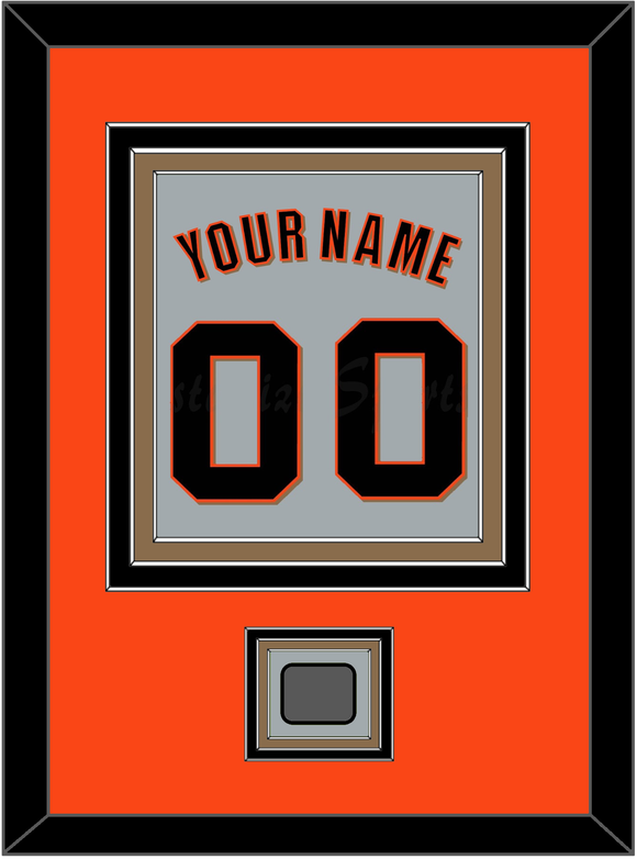 San Francisco Name, Number & World Series Champions Patch - Road Gray (2010-2021) - Triple Mat 2