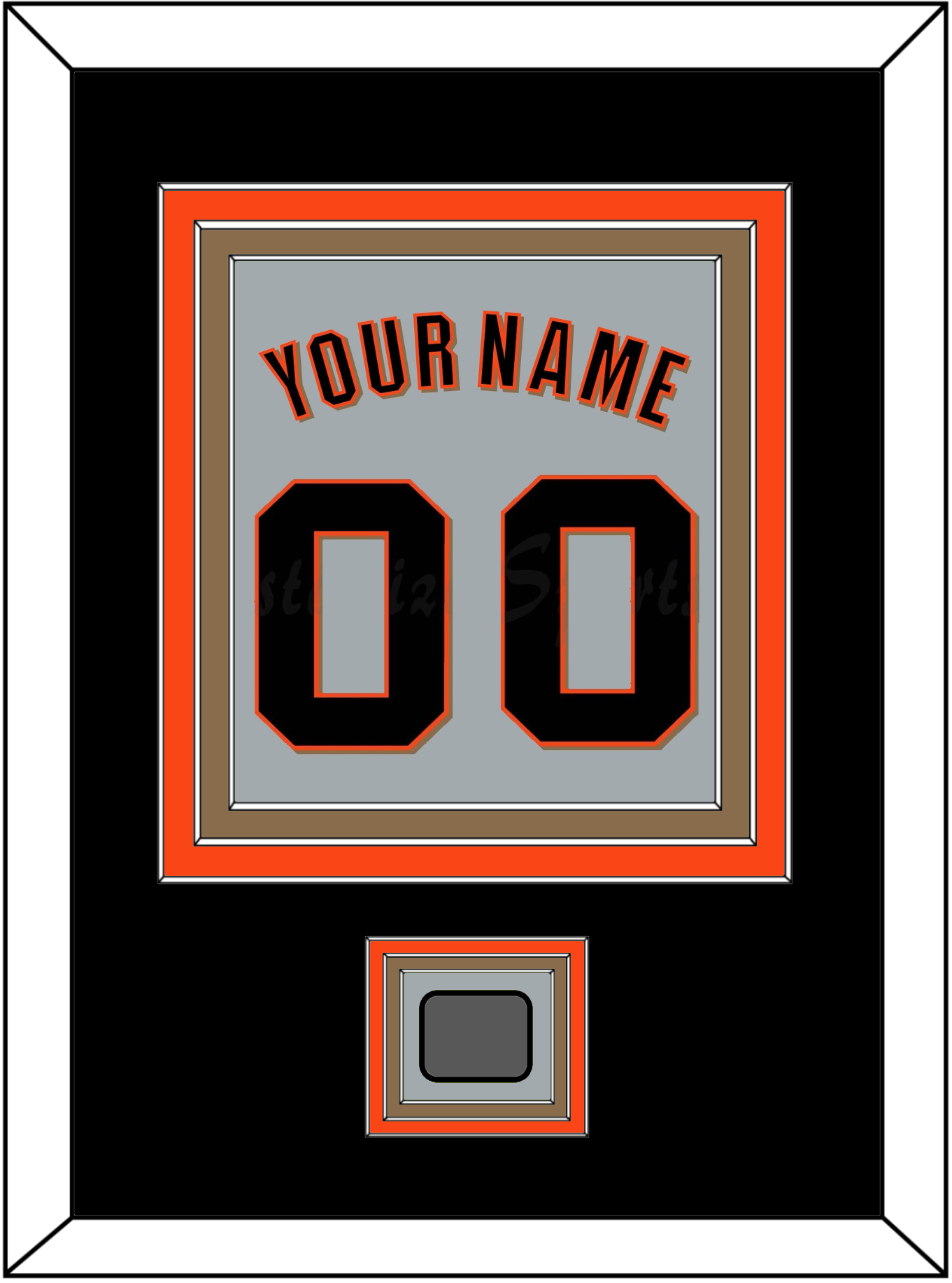 San Francisco Name, Number & World Series Jersey Patch - Road Gray (2010-2021) - Premier Tier 3