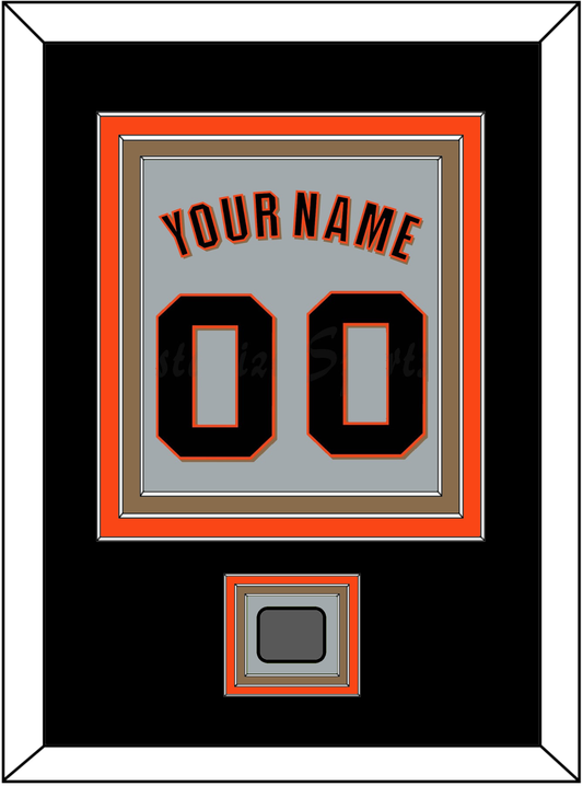 San Francisco Name, Number & World Series Jersey Patch - Road Gray (2010-2021) - Premier Tier 3