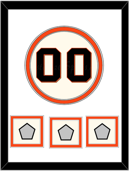 San Francisco Number & 3 World Series Jersey Patches - Home Cream (2000-2021) - Signature Tier 1