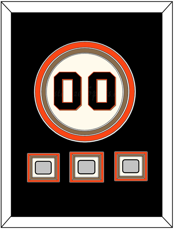 San Francisco Number & 3 World Series Jersey Patches - Home Cream (2000-2021) - Triple Mat 3