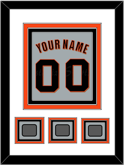 San Francisco Name, Number & 3 World Series Jersey Patches - Road Gray (2010-2021) - Premier Tier 1