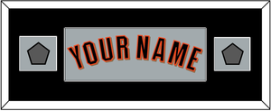 San Francisco Name & 2 World Series Jersey Patches - Road Gray (2010-2021) - Single Mat 6