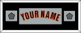 San Francisco Name & 2 World Series Jersey Patches - Road Gray (2010-2021) - Single Mat 6