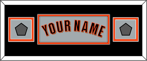 San Francisco Name & 2 World Series Jersey Patches - Road Gray (2010-2021) - Double Mat 6