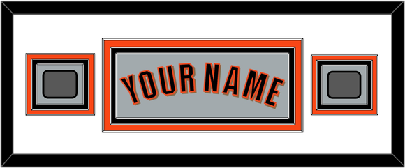 San Francisco Name & 2 World Series Jersey Patches - Road Gray (2010-2021) - Triple Mat 2