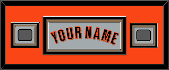 San Francisco Name & 2 World Series Jersey Patches - Road Gray (2010-2021) - Triple Mat 4