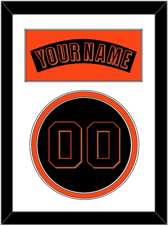 San Francisco Nameplate & Number - Alternate Black (2001-2002) - Double Mat 1