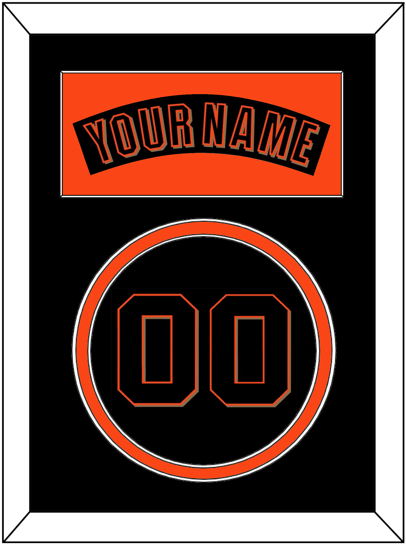San Francisco Nameplate & Number - Alternate Black (2001-2002) - Signature Tier 2
