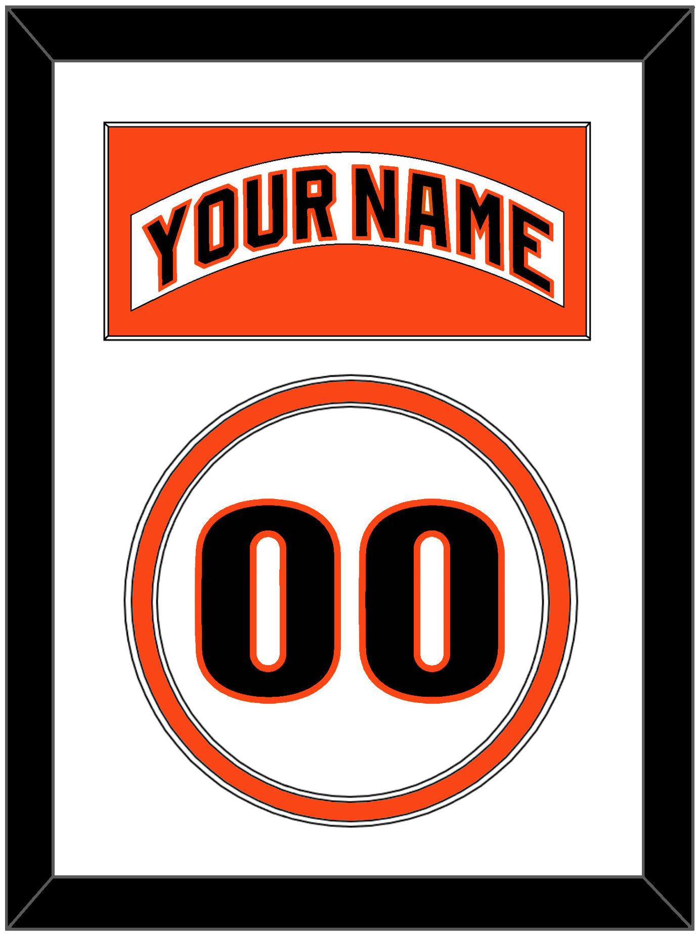 San Francisco Nameplate & Number - Home White (1983-1993) - Signature Tier 1