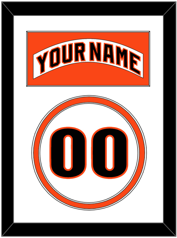 San Francisco Nameplate & Number - Home White (1983-1993) - Double Mat 1