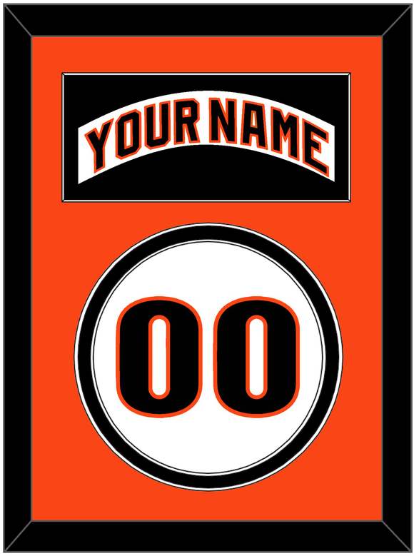 San Francisco Nameplate & Number - Home White (1983-1993) - Double Mat 3