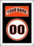 San Francisco Nameplate & Number - Home White (1983-1993) - Double Mat 4