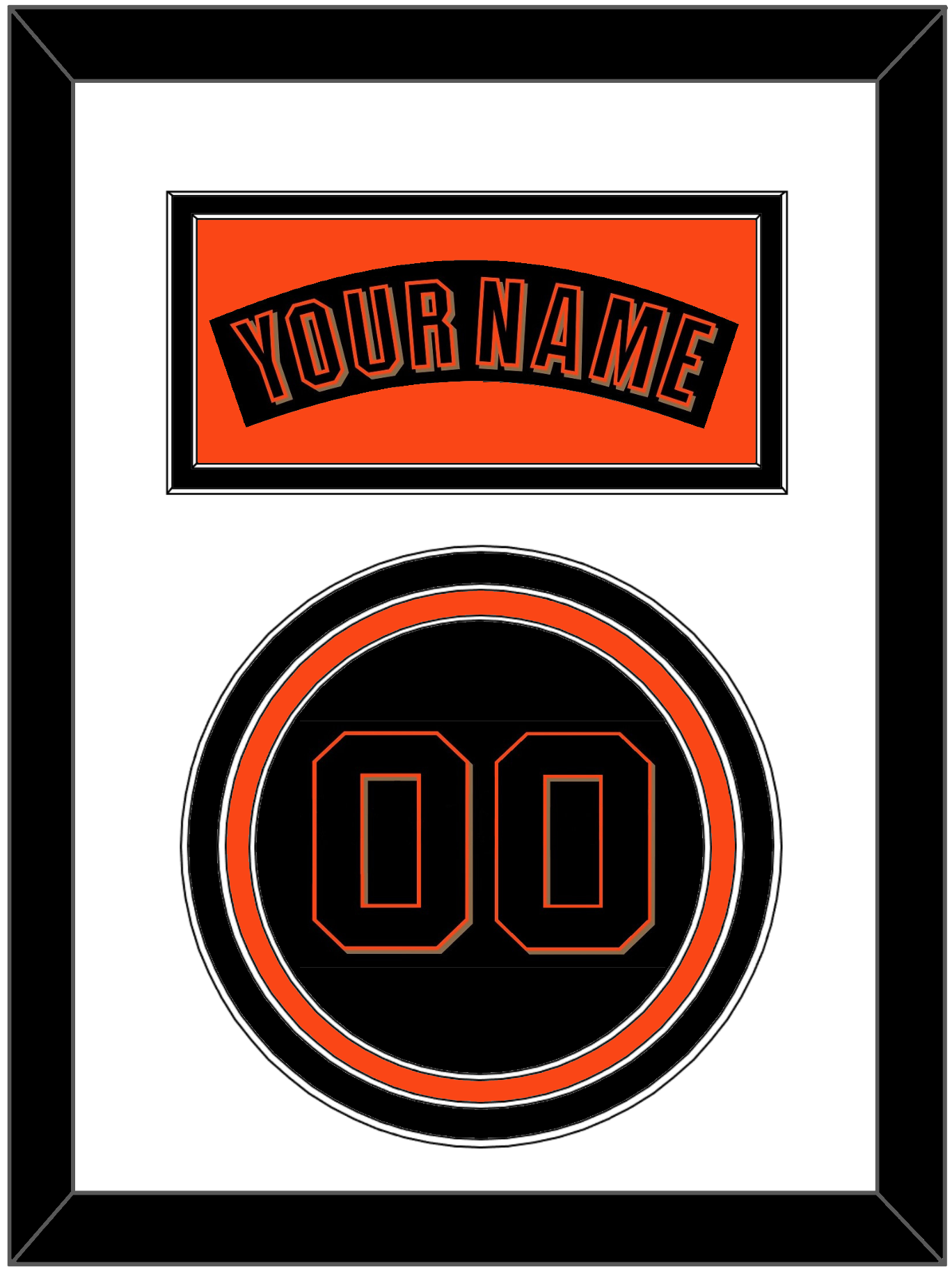 San Francisco Nameplate & Number - Alternate Black (2001-2002) - Premier Tier 1