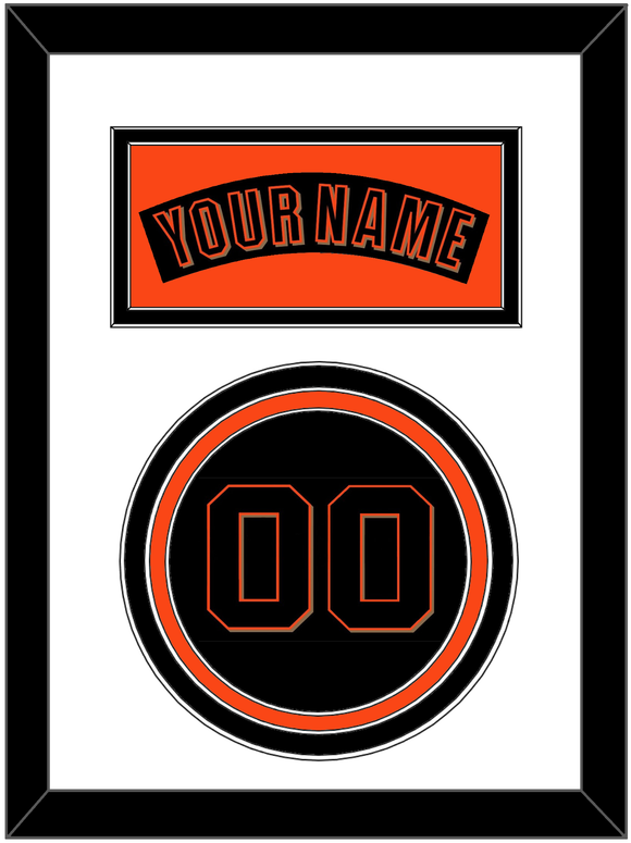 San Francisco Nameplate & Number - Alternate Black (2001-2002) - Triple Mat 1