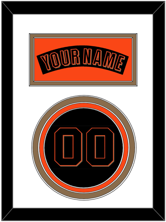 San Francisco Nameplate & Number - Alternate Black (2001-2002) - Triple Mat 2