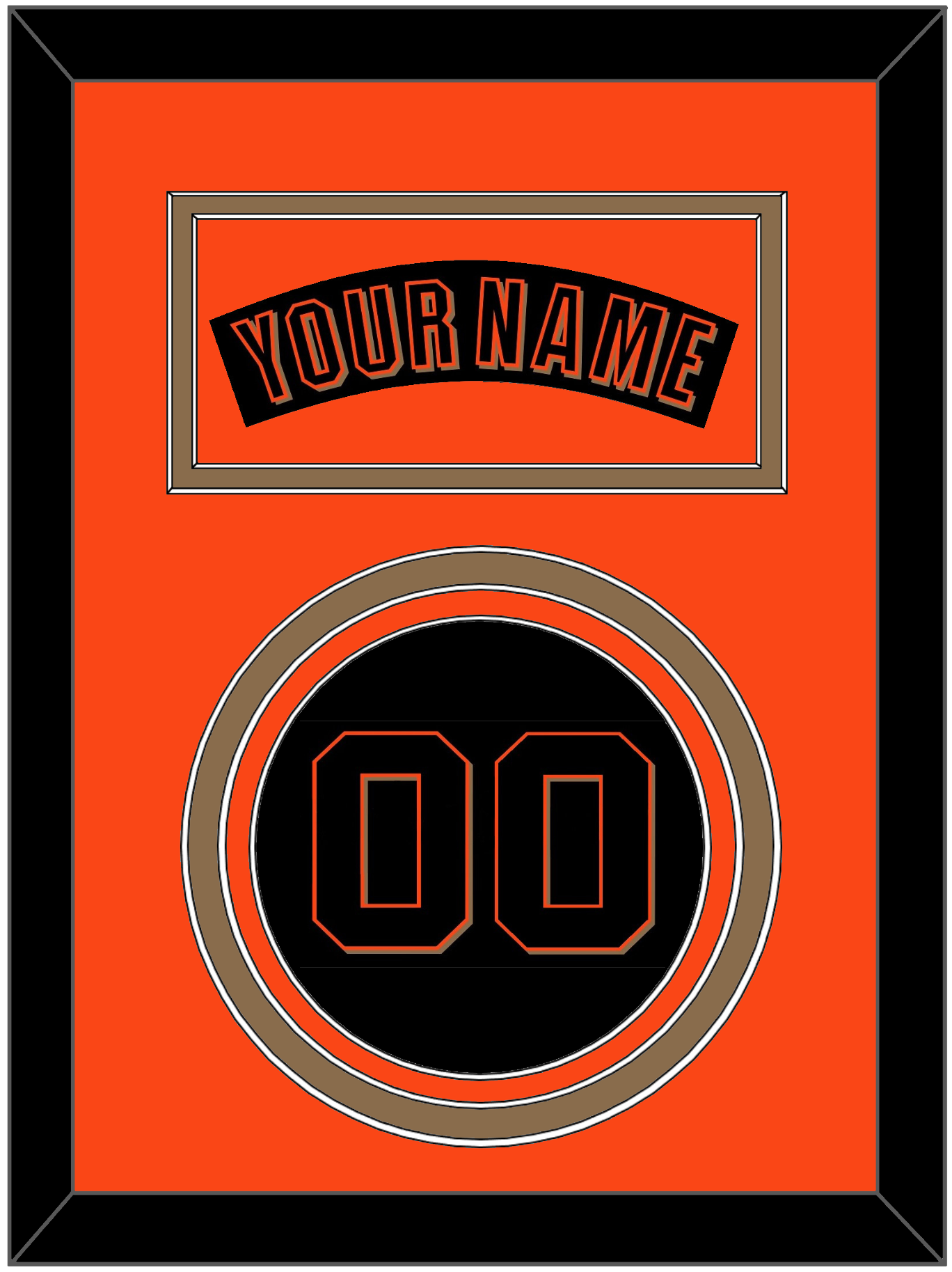 San Francisco Nameplate & Number - Alternate Black (2001-2002) - Premier Tier 3