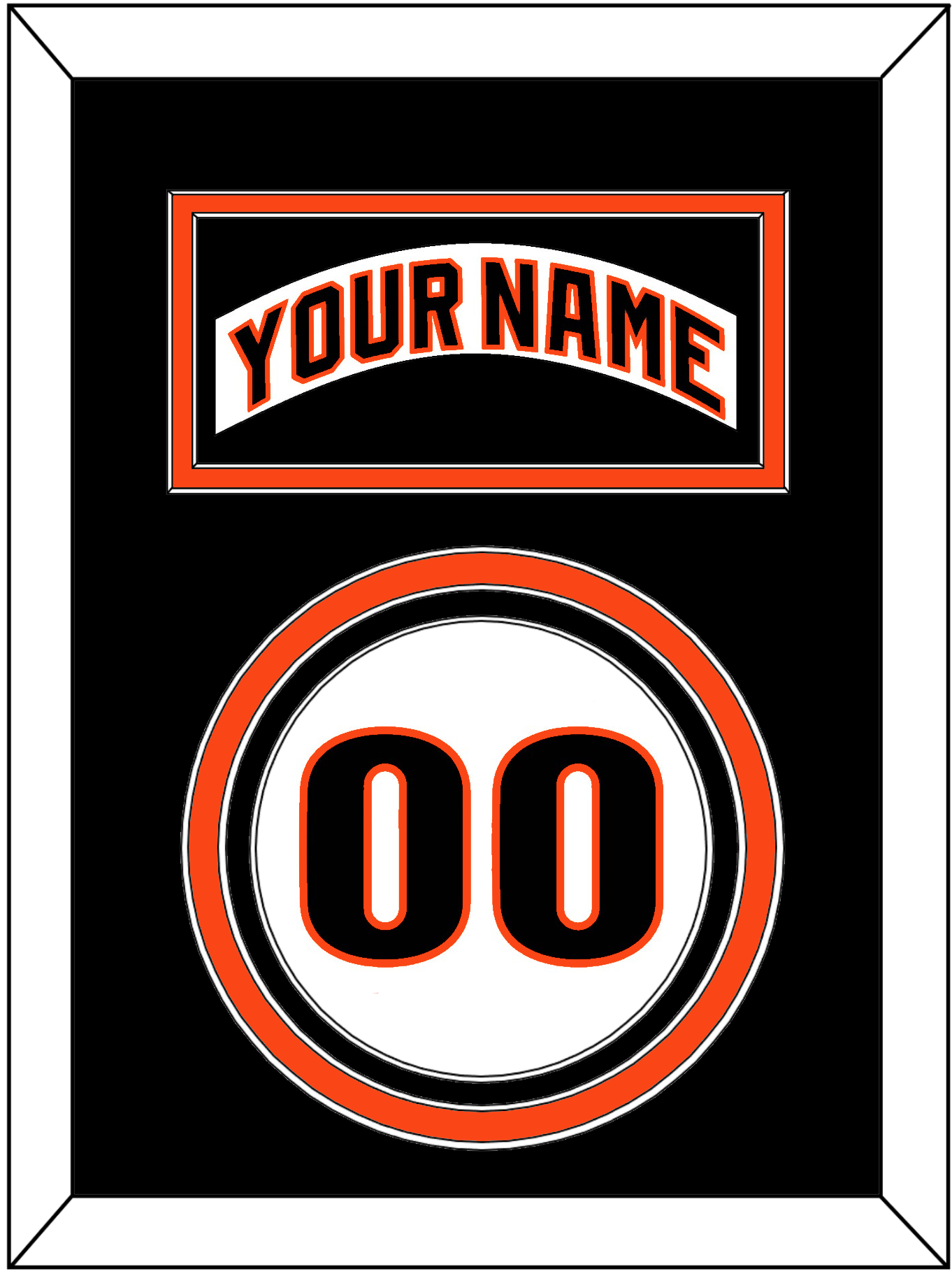 San Francisco Nameplate & Number - Home White (1983-1993) - Premier Tier 4