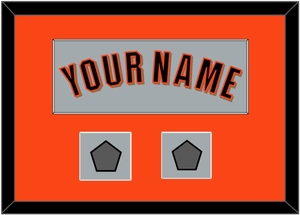 San Francisco Name & 2 World Series Champions Patches - Road Gray (2010-2021) - Single Mat 3