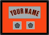 San Francisco Name & 2 World Series Jersey Patches - Road Gray (2010-2021) - Single Mat 3