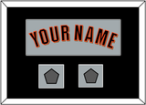 San Francisco Name & 2 World Series Jersey Patches - Road Gray (2010-2021) - Single Mat 5