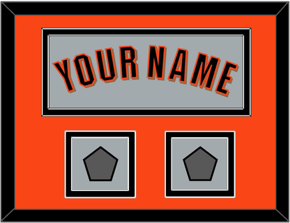 San Francisco Name & 2 World Series Champions Patches - Road Gray (2010-2021) - Signature Tier 3