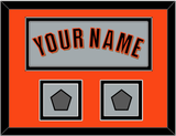 San Francisco Name & 2 World Series Jersey Patches - Road Gray (2010-2021) - Double Mat 3