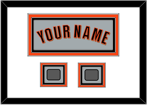 San Francisco Name & 2 World Series Champions Patches - Road Gray (2010-2021) - Triple Mat 1