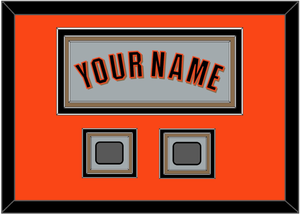 San Francisco Name & 2 World Series Jersey Patches - Road Gray (2010-2021) - Triple Mat 3