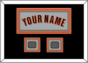 San Francisco Name & 2 World Series Jersey Patches - Road Gray (2010-2021) - Triple Mat 5