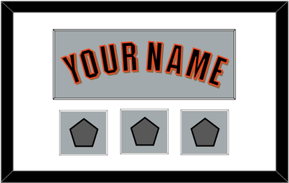 San Francisco Name & 3 World Series Jersey Patches - Road Gray (2010-2021) - Essential Tier 1