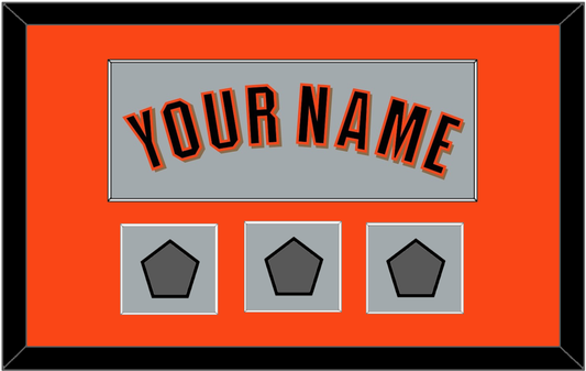 San Francisco Name & 3 World Series Champions Patches - Road Gray (2010-2021) - Essential Tier 2