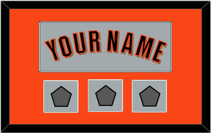 San Francisco Name & 3 World Series Jersey Patches - Road Gray (2010-2021) - Essential Tier 2