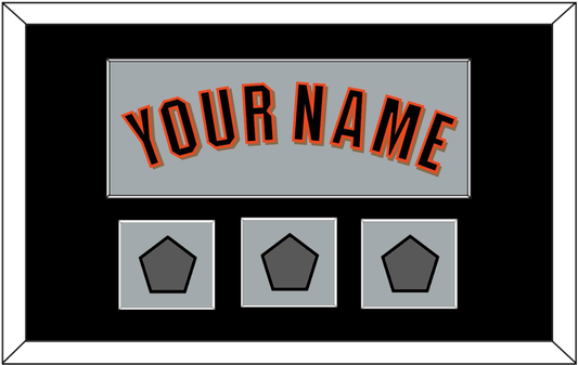 San Francisco Name & 3 World Series Jersey Patches - Road Gray (2010-2021) - Essential Tier 3
