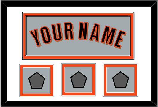 San Francisco Name & 3 World Series Champions Patches - Road Gray (2010-2021) - Signature Tier 1