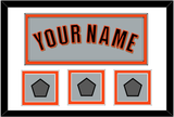 San Francisco Name & 3 World Series Champions Patches - Road Gray (2010-2021) - Double Mat 1