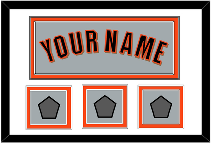 San Francisco Name & 3 World Series Jersey Patches - Road Gray (2010-2021) - Signature Tier 1