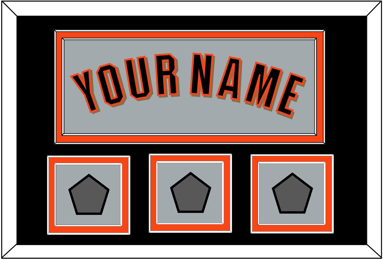 San Francisco Name & 3 World Series Jersey Patches - Road Gray (2010-2021) - Signature Tier 3