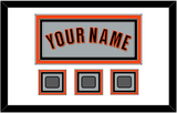 San Francisco Name & 3 World Series Jersey Patches - Road Gray (2010-2021) - Triple Mat 1