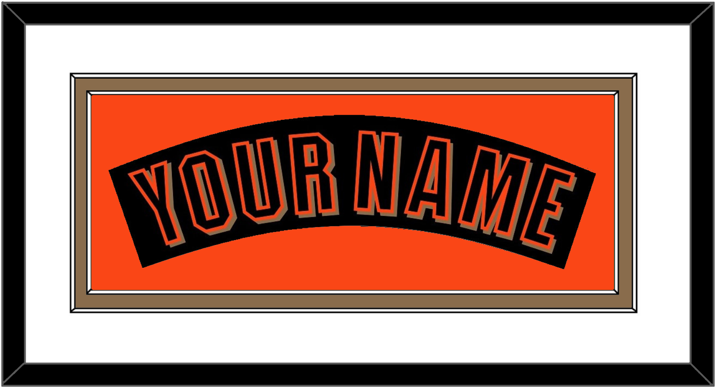 San Francisco Nameplate - Alternate Black (2001-2002) - Signature Tier 2
